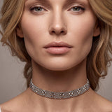 SG Liquid Metal TC23 - AS Antique Silver Choker by Sergio Gutierrez