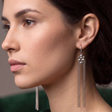 SG Liquid Metal E41 - AS Antique Silver Finish Earrings by Sergio Gutierrez
