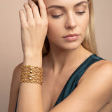 SG Liquid Metal TB43 AG – Antique Gold Finish – Bracelet by Sergio Gutierrez