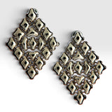 SG Liquid Metal E15 - AS Antique Silver Finish Earrings by Sergio Gutierrez
