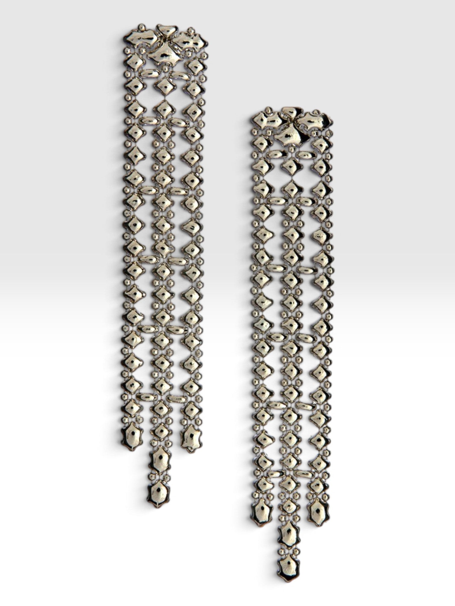 SG Liquid Metal E40 - AS Antique Silver Finish Earrings by Sergio Gutierrez
