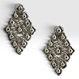 SG Liquid Metal E37 - AS Antique Silver Finish Earrings by Sergio Gutierrez