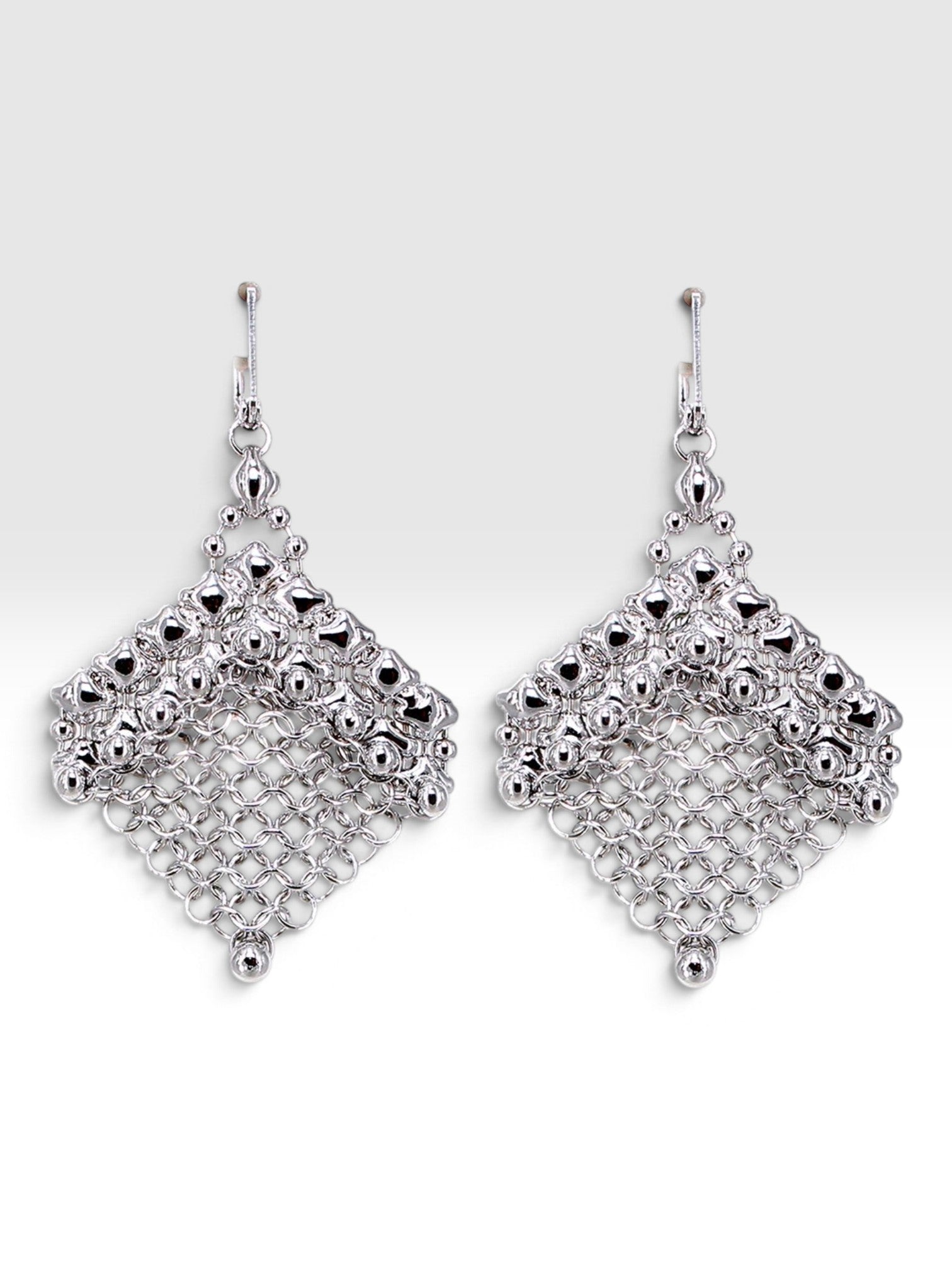 SG Liquid Metal CME4-N (Chrome Finish) Earrings by Sergio Gutierrez