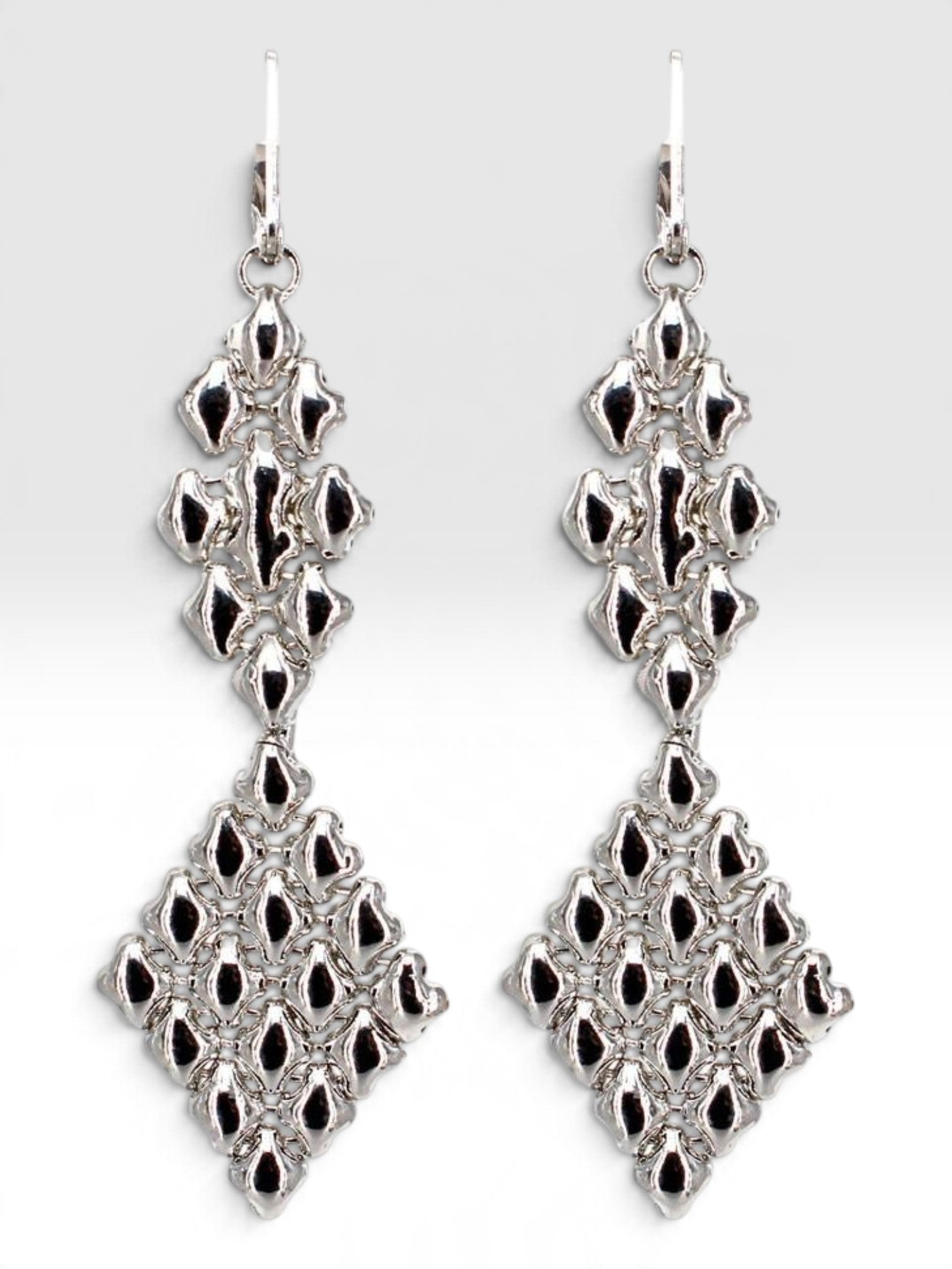 SG Liquid Metal E16 - AS Antique Silver Earrings by Sergio Gutierrez