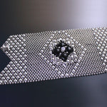 SG Liquid Metal PRB2-AS– Antique Silver and Onyx Bracelet by Sergio Gutierrez