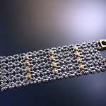 SG Liquid Metal TB43 – Antique Silver and Gold Finish – Bracelet by Sergio Gutierrez