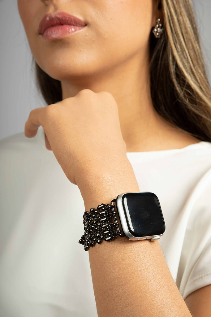 SG Liquid Metal APPLE-1-BLK (Black Chrome Finish) Apple Watch Band by