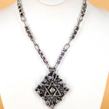 SG Liquid Metal LEN 3411 – Antique silver finish “Star of David “necklace