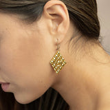 SG Liquid Metal E15-AG Antique Gold Finish EARRINGS by Sergio Gutierrez