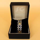 SG Liquid Metal TB41 – Antique silver and Gold Finish – Bracelet by Sergio Gutierrez
