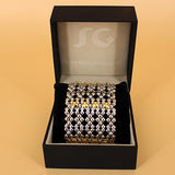 SG Liquid Metal TB43 – Antique Silver and Gold Finish – Bracelet by Sergio Gutierrez