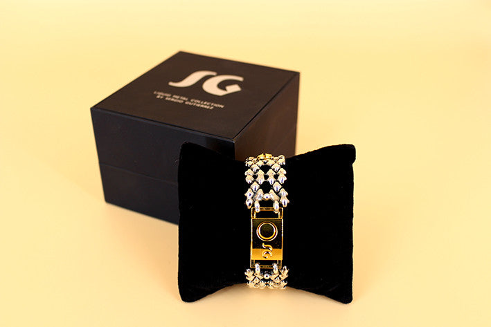 SG Liquid Metal TB41 – Antique silver and Gold Finish – BraceletSG Liquid Metal TB41 – Antique silver and Gold Finish – Bracelet by Sergio Gutierrez