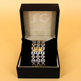 SG Liquid Metal TB42 – Antique Silver and Gold Finish – Bracelet by Sergio Gutierrez