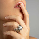 SG Liquid Metal ICR1-N Ice Collection (Chrome Finish) Ring by Sergio Gutierrez
