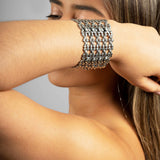 SG Liquid Metal TB43 AS– Antique Silver Finish – Bracelet by Sergio Gutierrez