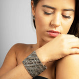 SG Liquid Metal TB40 - AS Antique Silver Bracelet by Sergio Gutierrez