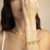 SG Liquid Metal MINI-K-G24K Gold 24K Finish Bracelet by Sergio Gutierrez