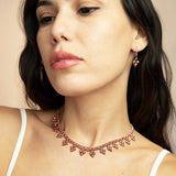 SG Liquid Metal MINI-J-RG Rose Gold Finish NECKLACE by Sergio Gutierrez
