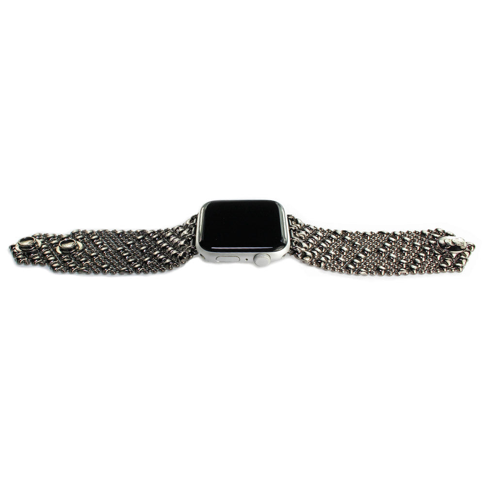 SG Liquid Metal APPLE-2-BLK (Black Chrome Plated) Apple Watch Band by Sergio Gutierrez