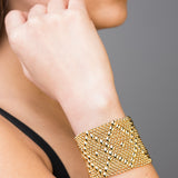 SG Liquid Metal B10-AG Antique Gold Finish Bracelet by Sergio Gutierrez