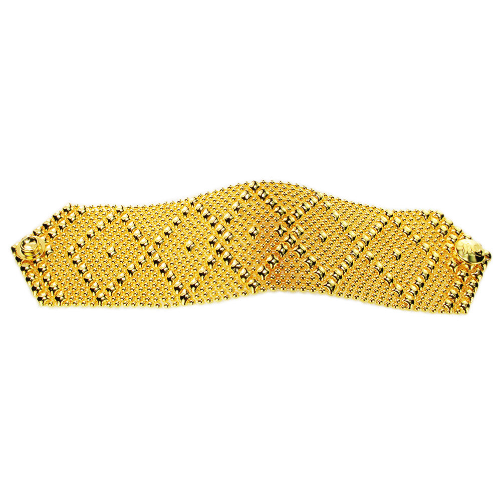 SG Liquid Metal B10 – G24K Gold 24k Finish Bracelet by Sergio Gutierrez