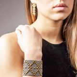 SG Liquid Metal B10 - SS / Gold Titanium (Stainless Steel Bracelet) by Sergio Gutierrez