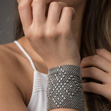 SG Liquid Metal B102-AS Antique Silver Bracelet by Sergio Gutierrez