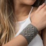 SG Liquid Metal B103-AS Antique Silver Bracelet by Sergio Gutierrez