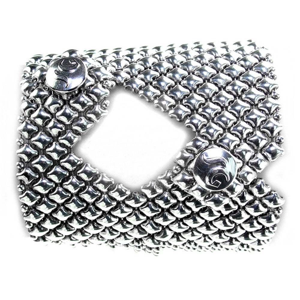SG Liquid Metal B104-AS Antique Silver Bracelet by Sergio Gutierrez