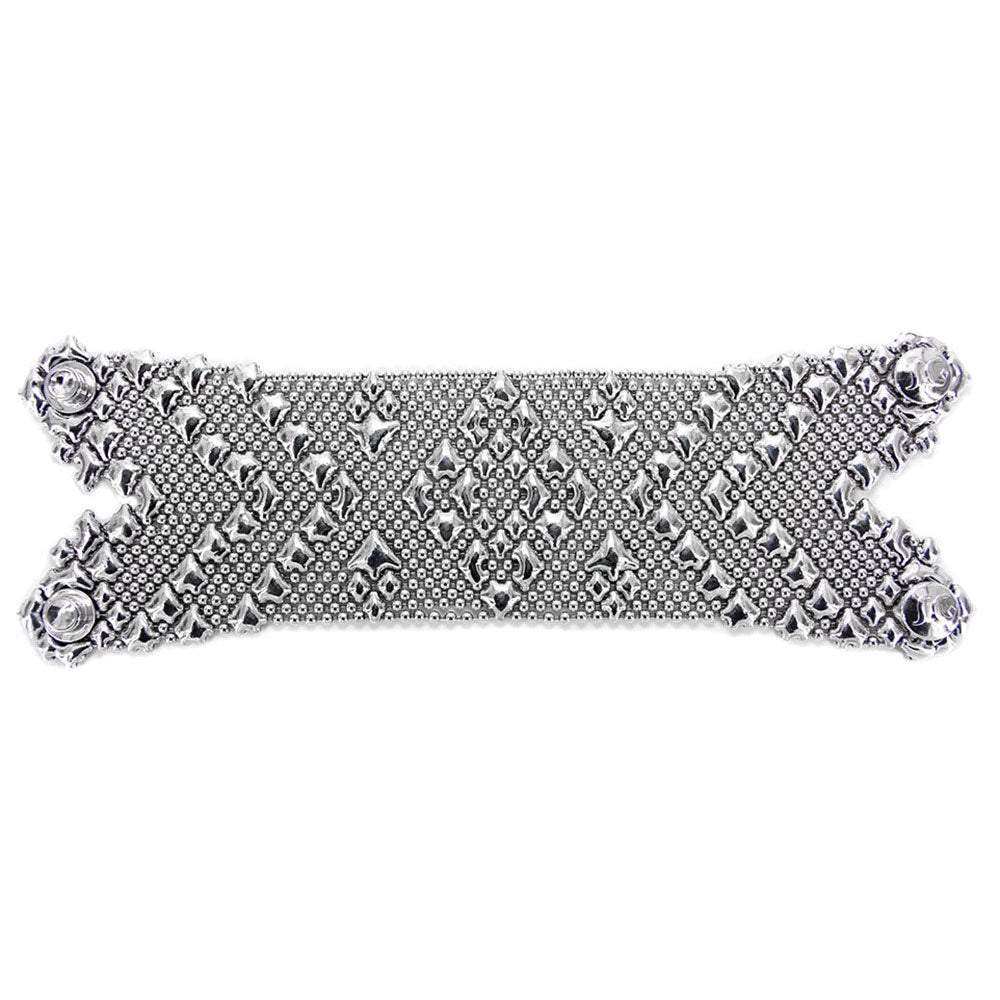 SG Liquid Metal B107-AS Antique Silver Bracelet by Sergio Gutierrez