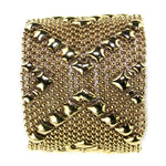 SG Liquid Metal B108-AG Antique Gold 24K Bracelet by Sergio Gutierrez