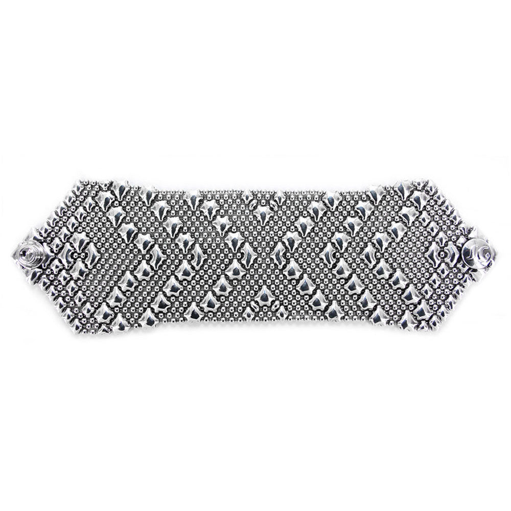 SG Liquid Metal B108-AS Antique Silver Bracelet by Sergio Gutierrez