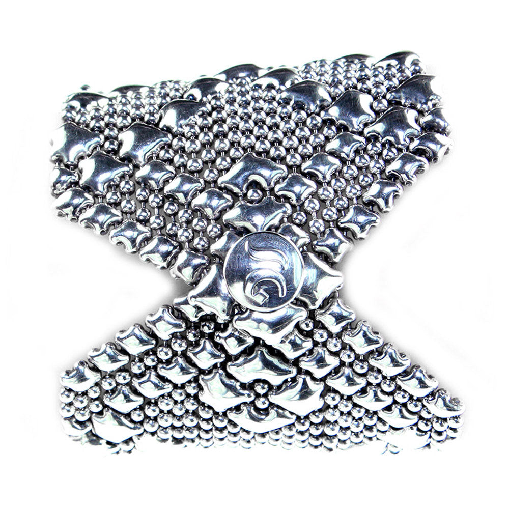 SG Liquid Metal B108-AS Antique Silver Bracelet by Sergio Gutierrez