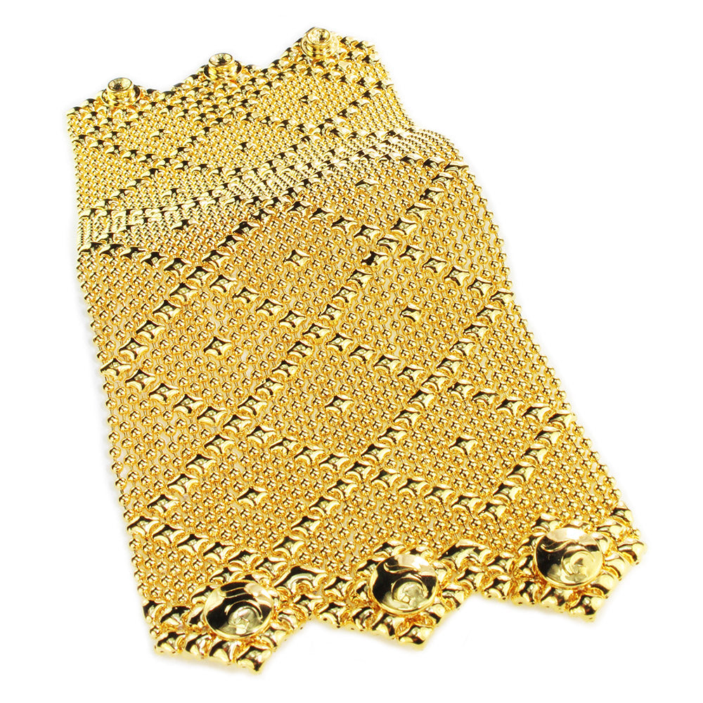 SG Liquid Metal B11–G24K Gold 24k Finish Bracelet by Sergio Gutierrez