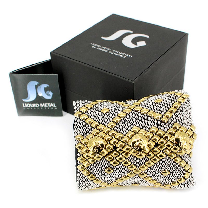 SG Liquid Metal B11 - SS / Gold Titanium (Stainless Steel Bracelet) by Sergio Gutierrez