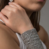 SG Liquid Metal B11-N Chrome Finish Bracelet by Sergio Gutierrez