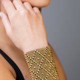 SG Liquid Metal B26–AG Antique Gold Finish Bracelet by Sergio Gutierrez