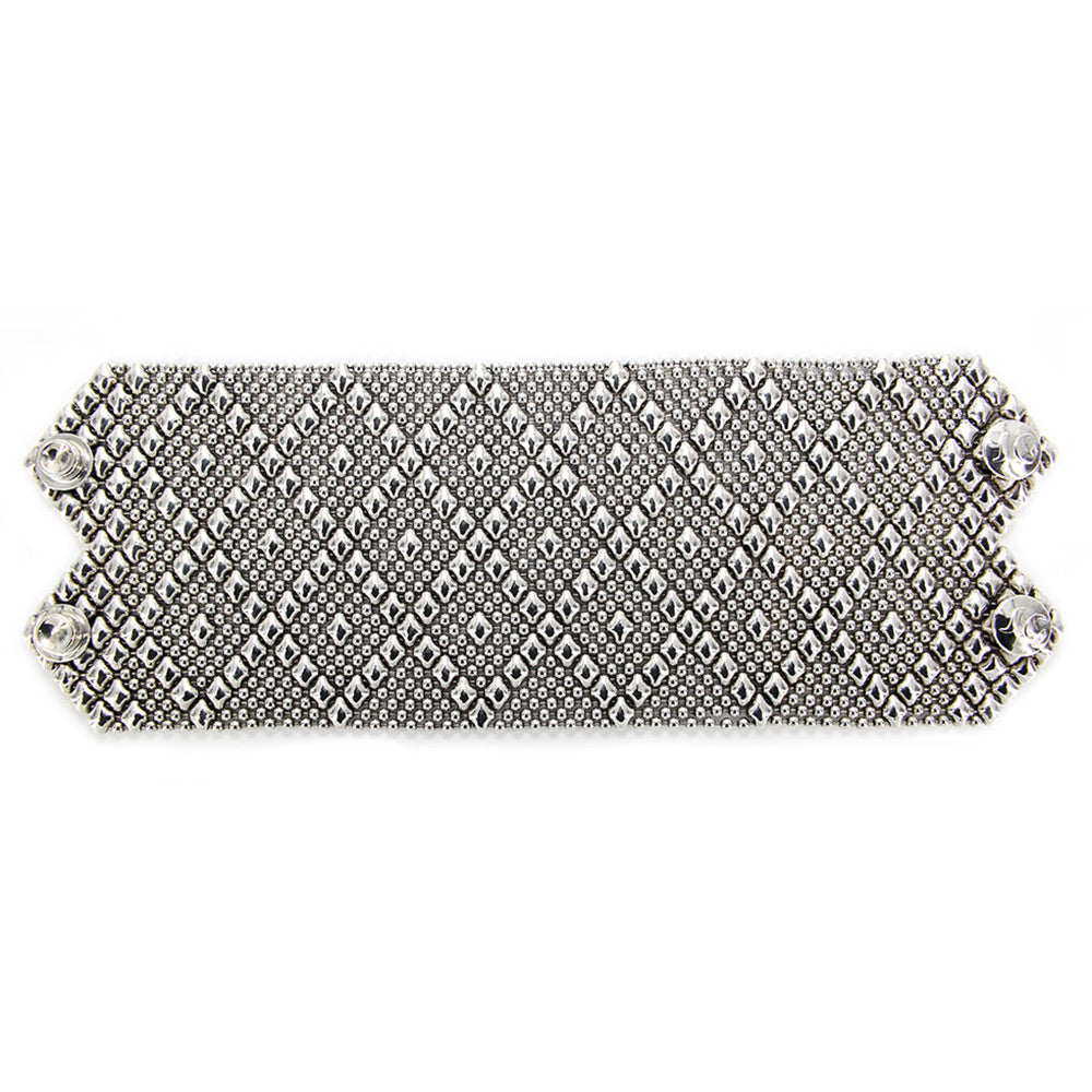 SG Liquid Metal B26-AS Antique Silver Bracelet by Sergio Gutierrez