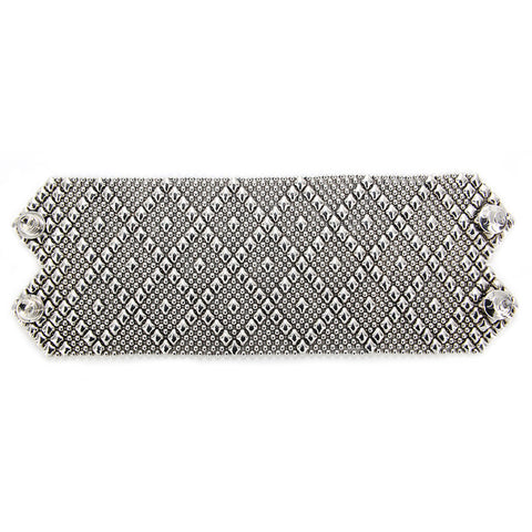 SG Liquid Metal B26-AS Antique Silver Bracelet by Sergio Gutierrez