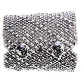SG Liquid Metal B26-AS Antique Silver Bracelet by Sergio Gutierrez