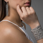 SG Liquid Metal B26-AS Antique Silver Bracelet by Sergio Gutierrez