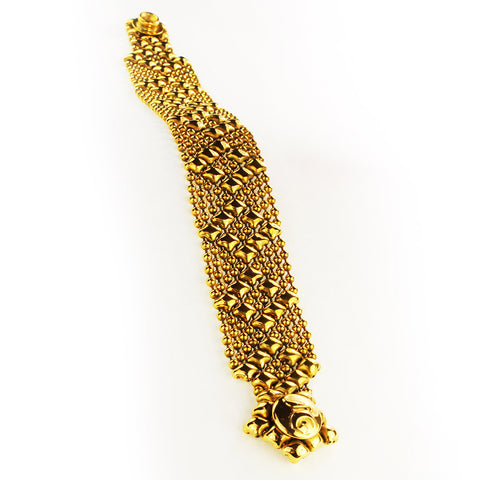 SG Liquid Metal B4–AG Antique Gold Finish Bracelet by Sergio Gutierrez