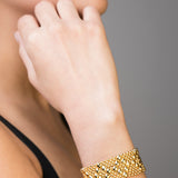 SG Liquid Metal B4–G24K Gold 24K Finish Bracelet by Sergio Gutierrez