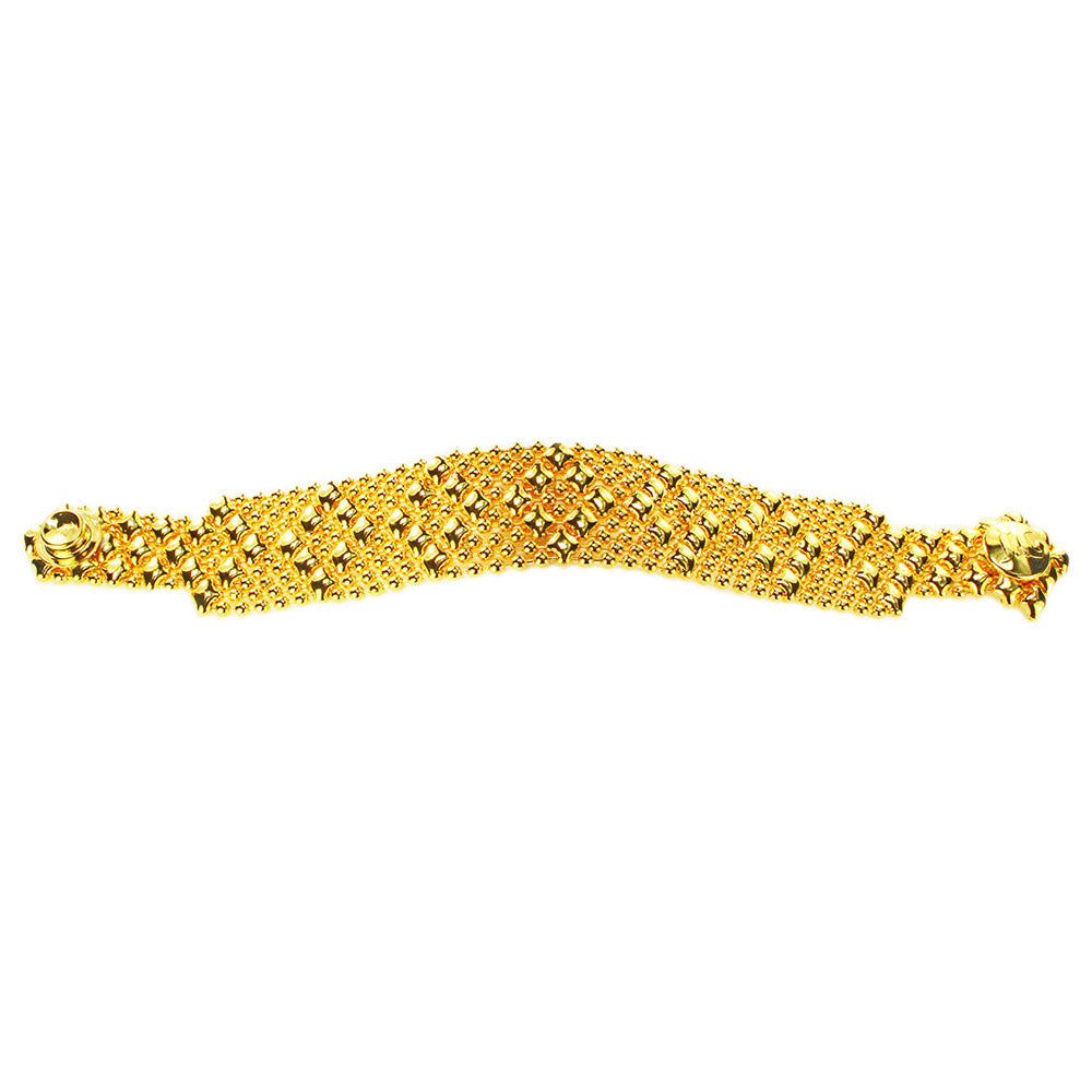 SG Liquid Metal B4–G24K Gold 24K Finish Bracelet by Sergio Gutierrez