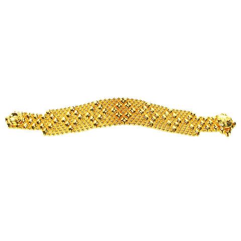 SG Liquid Metal B4–G24K Gold 24K Finish Bracelet by Sergio Gutierrez