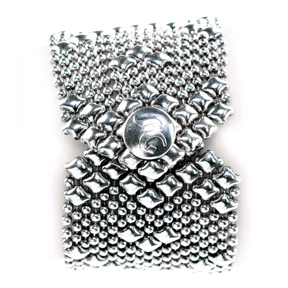 Arielle Metal Mesh Purse  SG Liquid Silver - Objects of Beauty