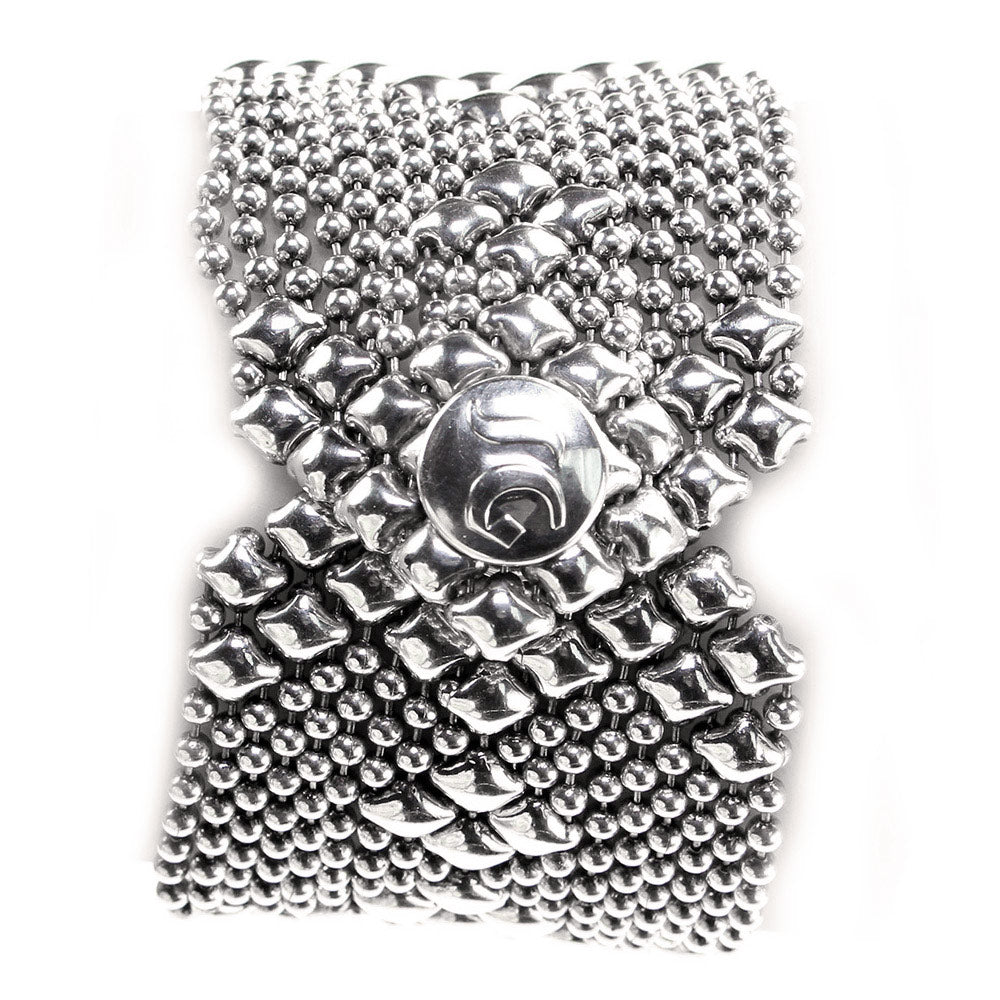 SG Liquid Metal Bracelet by Sergio Gutierrez B45-AS Antique Silver Bracelet