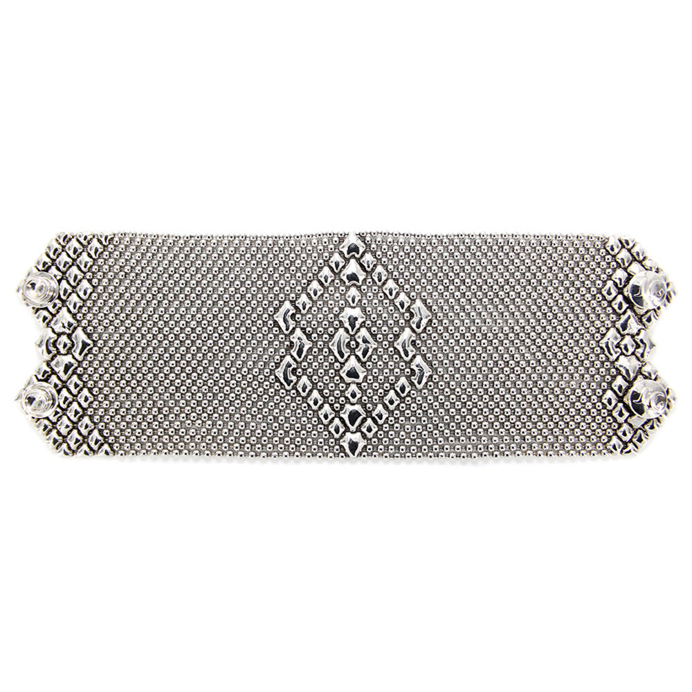 SG Liquid Metal Bracelet by Sergio Gutierrez B50-AS Antique Silver Bracelet