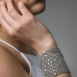 SG Liquid Metal Bracelet by Sergio Gutierrez B50-AS Antique Silver Bracelet