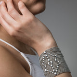 SG Liquid Metal Bracelet by Sergio Gutierrez B50-N Chrome Finish Bracelet